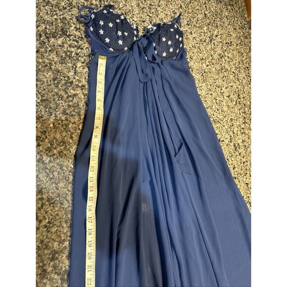 Victoria's Secret Slip Dress S embroidery push-up long nightgown small vtg-1999 - Picture 2 of 8